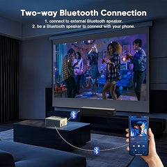 TMY 1080P Full HD Portable Mini Projector