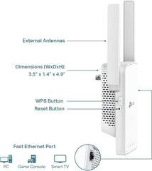 TP-Link AC1200 WiFi Extender, 2023 Engadget Best Budget Pick