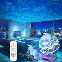 Galaxy Projector for Bedroom Nebula Night Light Projector with White Noise, Bluetooth Speaker