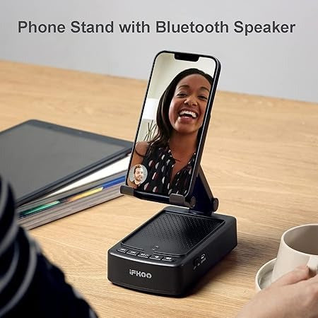 Phone Stand with Bluetooth Speaker BT5.3