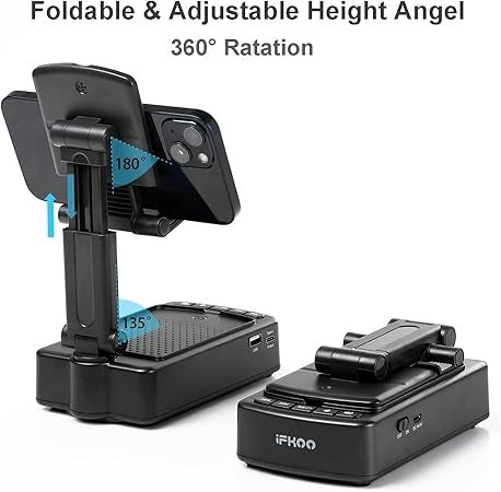 Phone Stand with Bluetooth Speaker BT5.3