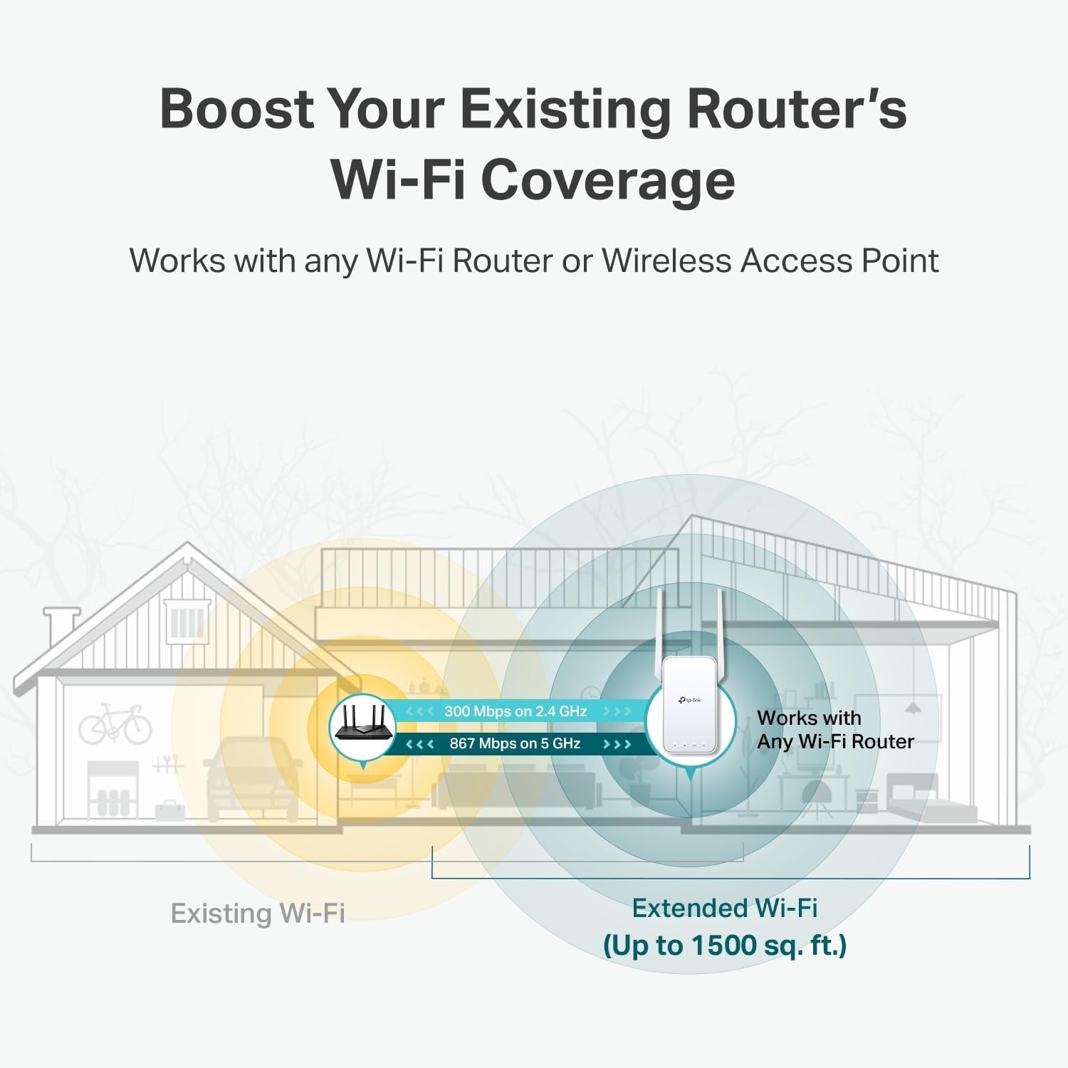 TP-Link AC1200 WiFi Extender, 2023 Engadget Best Budget Pick
