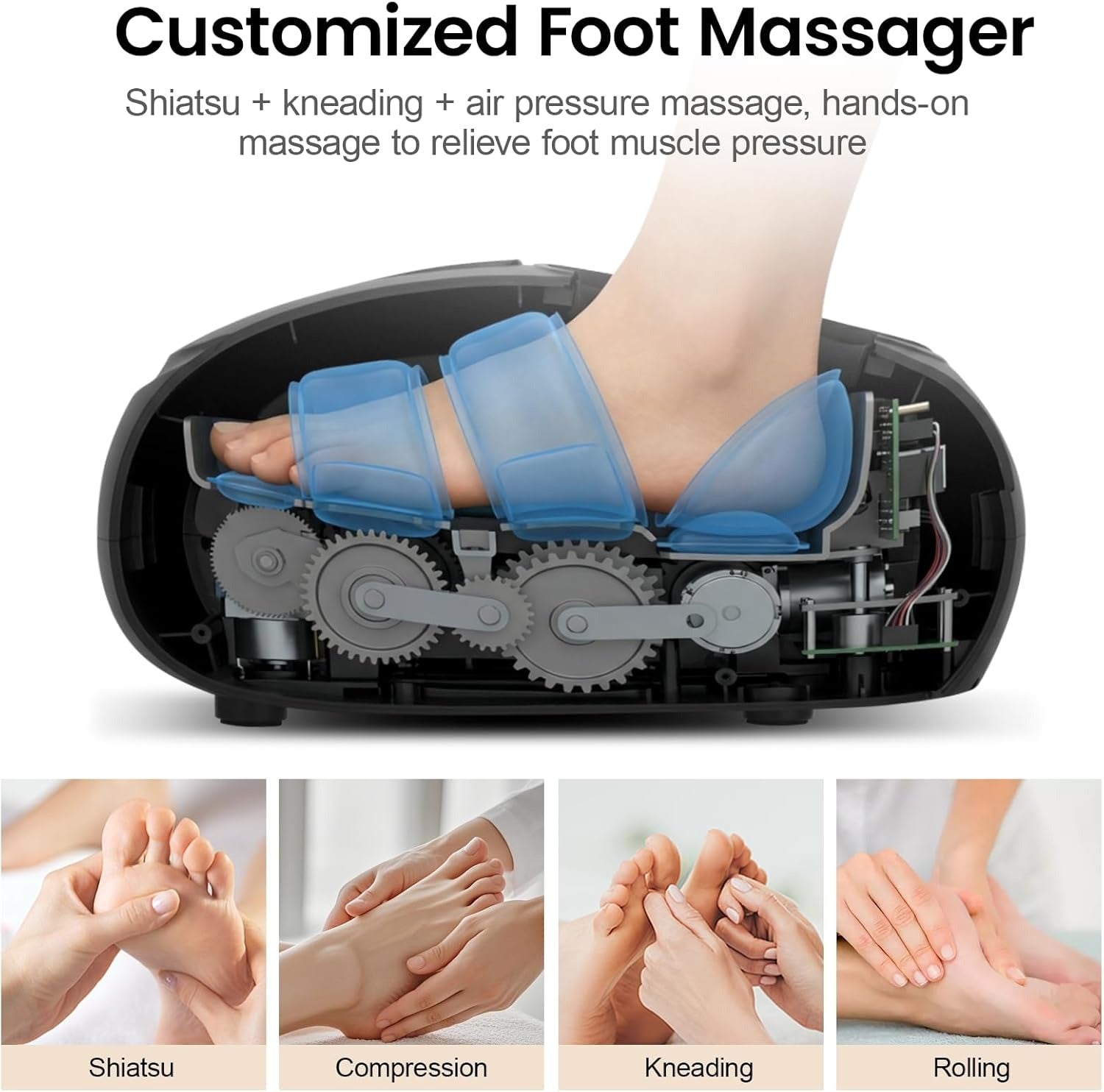 Shiatsu Foot Massager Machine with Heat
