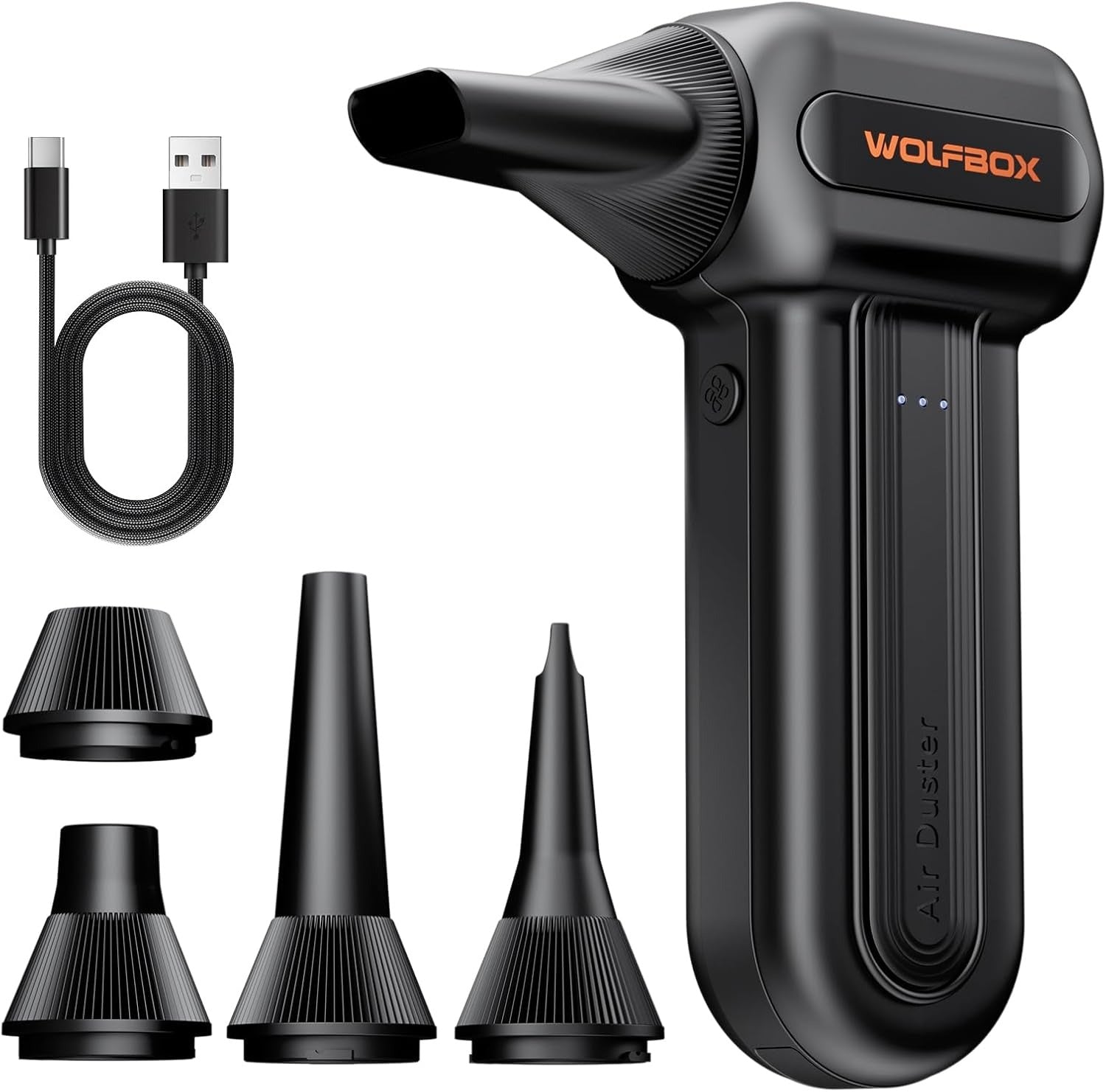 WOLFBOX MF60 Compressed Air Duster-110000RPM Super Power Electric Air Duster