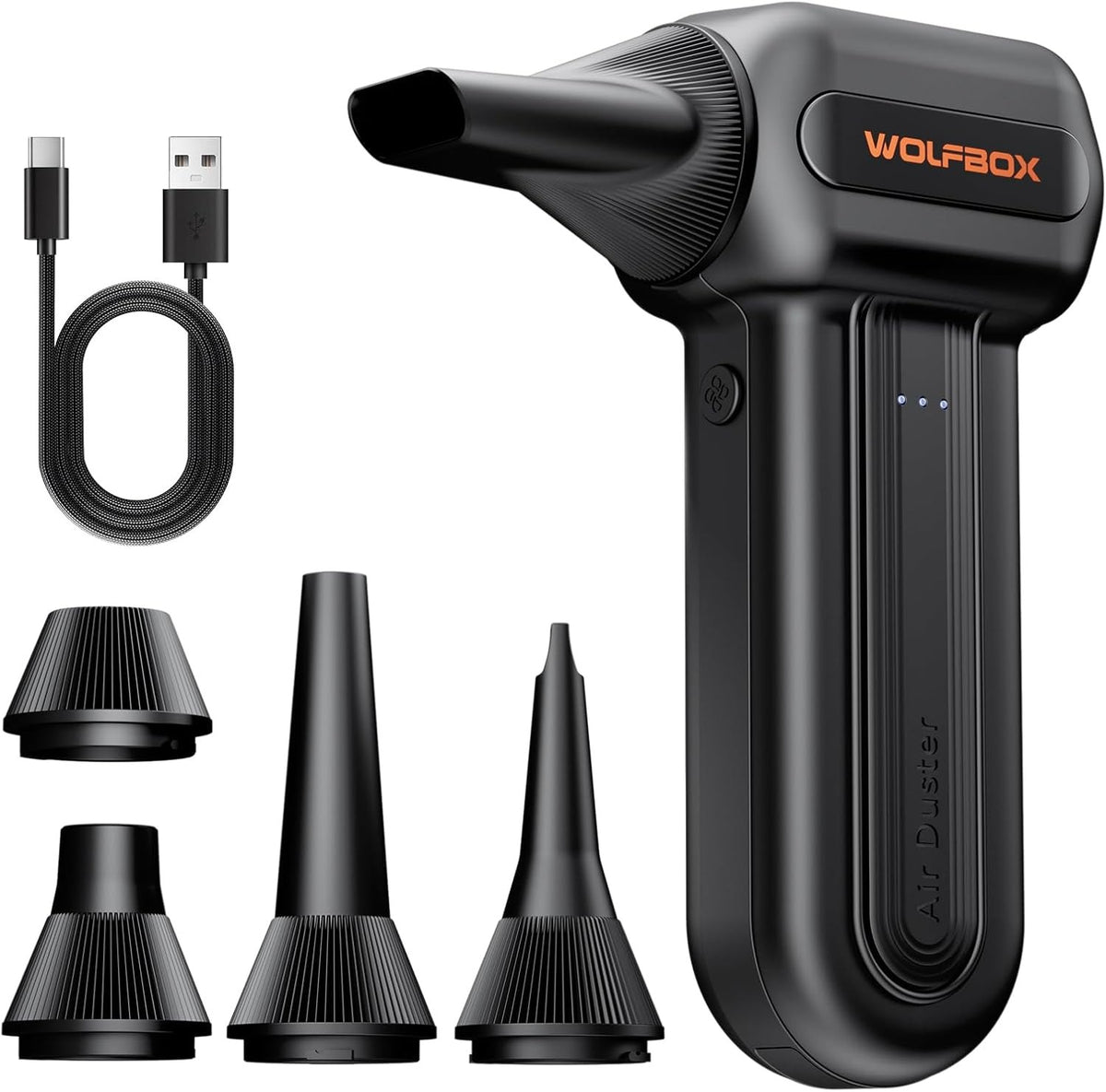 WOLFBOX MF60 Compressed Air Duster-110000RPM Super Power Electric Air Duster