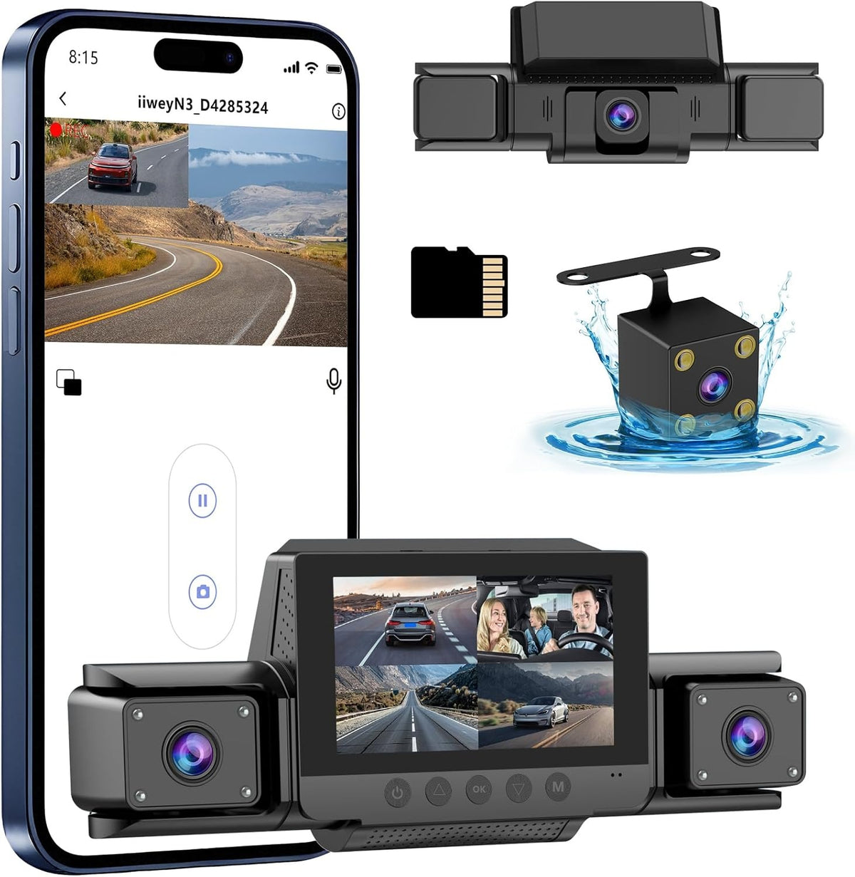 4 Channel Dash Cam 360 View for All-Round Protection