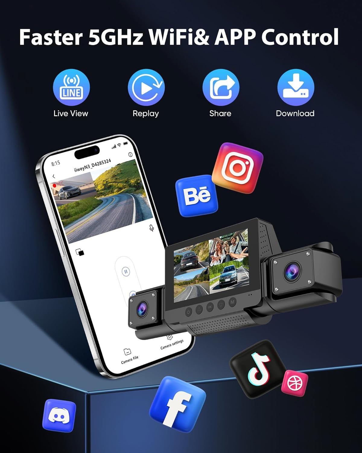 4 Channel Dash Cam 360 View for All-Round Protection