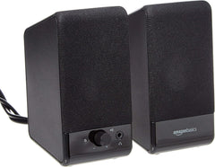 Amazon Basics USB-Powered Computer Speakers with Volume Control