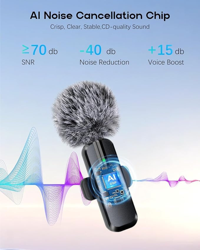 Wireless Mini Microphone for iPhone
