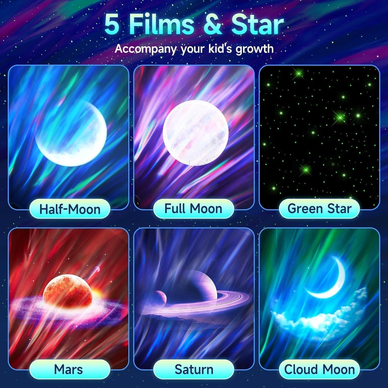 Galaxy Projector with 300+ Light Effects Sound Machine