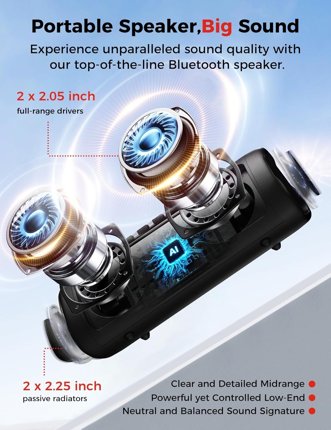 BolaButty Bluetooth Speaker Portable Wireless