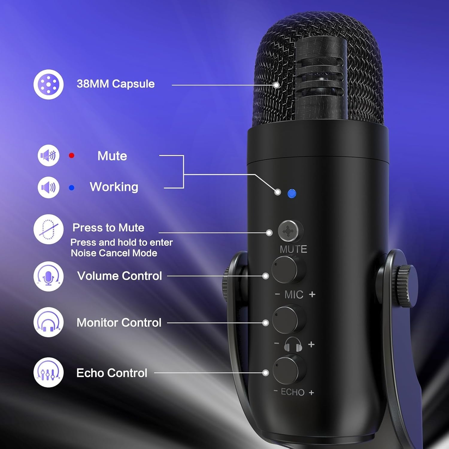 ZealSound Podcast Microphone for PC