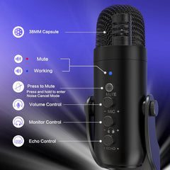 ZealSound Podcast Microphone for PC