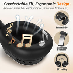 Hybrid Active Noise Cancelling Bluetooth Headphones