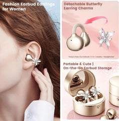Wireless Clip-On Open Earbuds