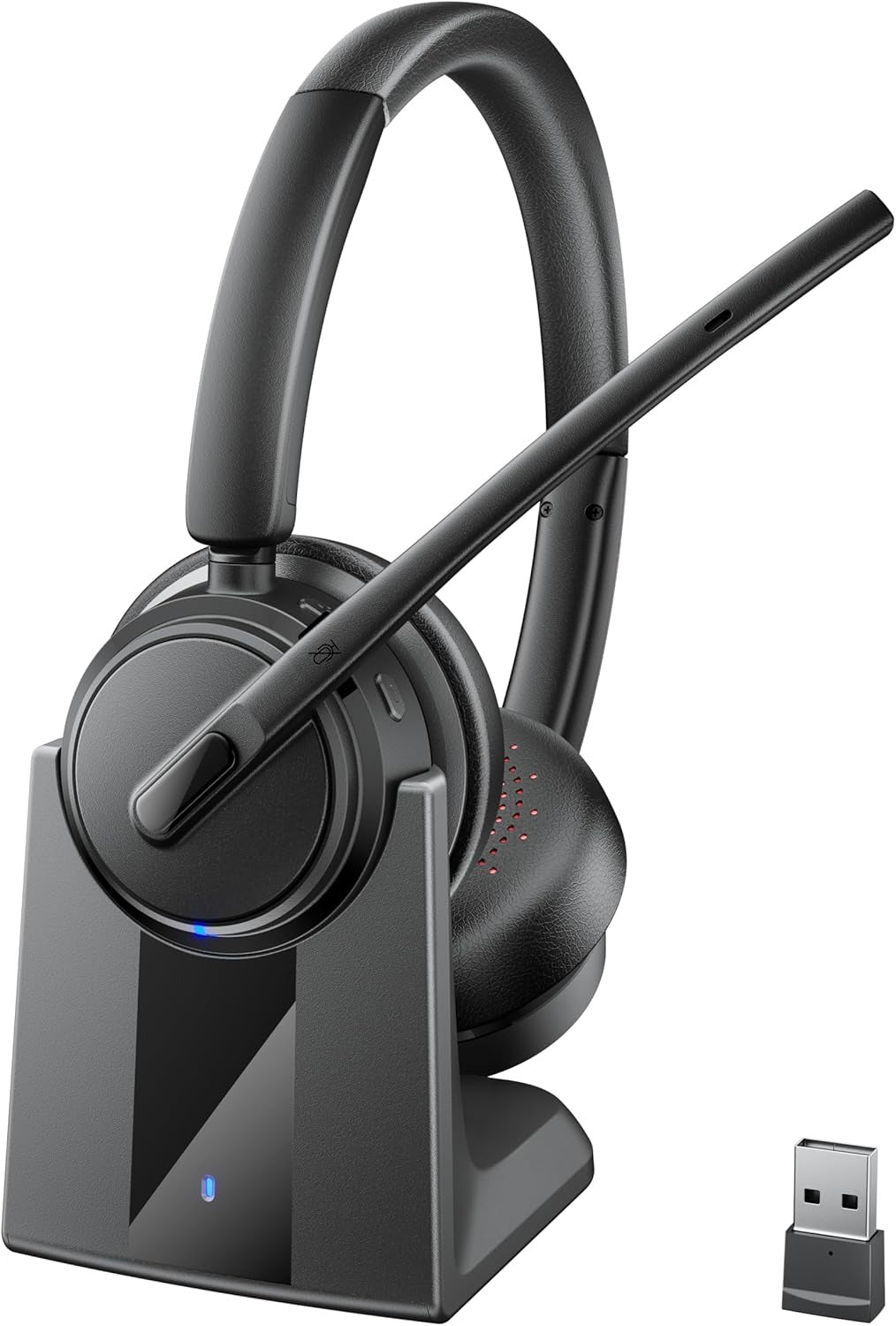 Mopchnic Wireless Headset with Noise Cancelling Microphone