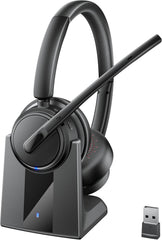 Mopchnic Wireless Headset with Noise Cancelling Microphone