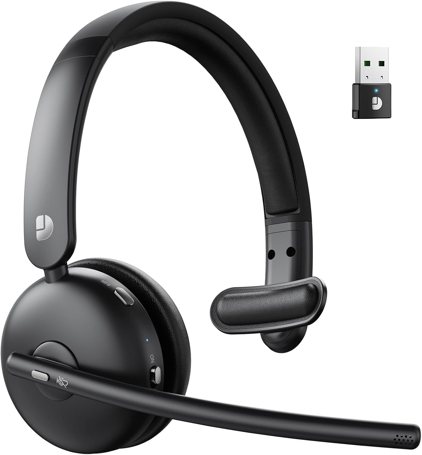 Dytole Wireless Headset with Mic for Work